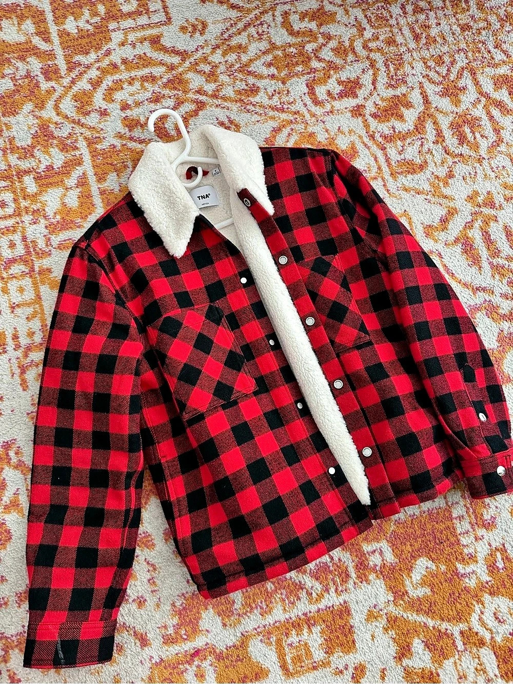 Tna Prospect Shirt Jacket Red & Black Plaid